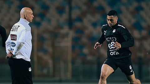 حسام حسن ومصطفى محمد - منتخب مصر