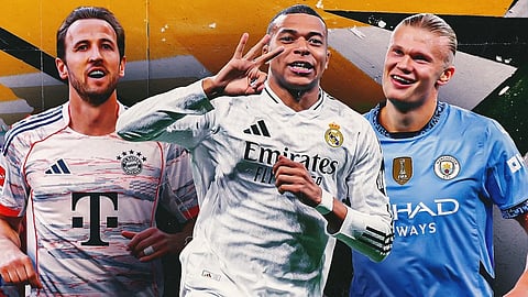 هالاند - كيليان مبابي - هاري كين