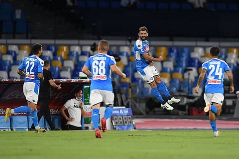 نابولي يفوز على ريجيكا بهدفين في الدوري الأوروبي