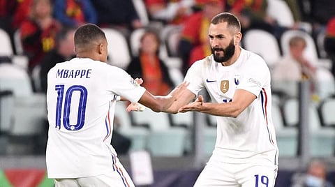 كريم بنزيما ومبابي - منتخب فرنسا