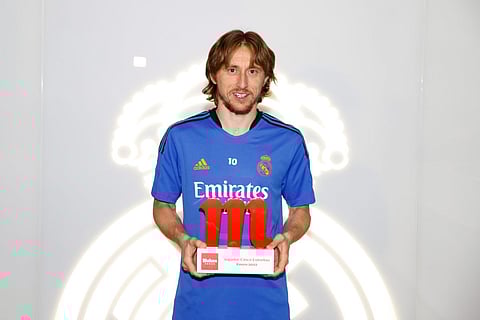 مودريتش يتوج بجائزة لاعب الشهر في ريال مدريد