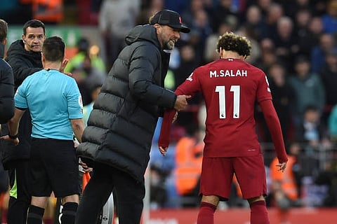 جماهير ليفربول تهاجم كلوب بسبب محمد صلاح