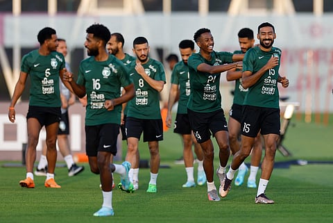 تدريبات منتخب السعودية