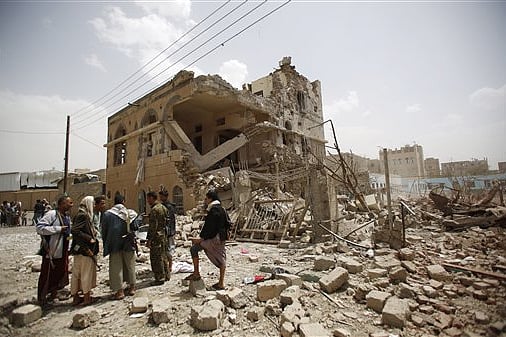 Airstrikes hit Yemen’s capital, port city after Houthi attack targets Israel