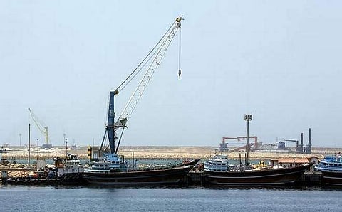 An image of the Chabahar port (Photo | PTI)