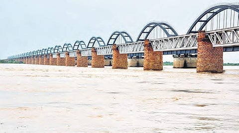 Godavari River flowing through Andhra Pradesh
