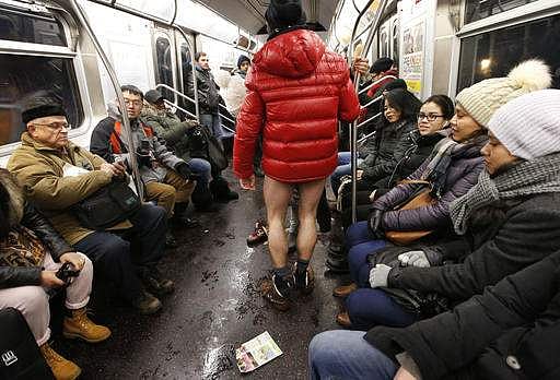 Annual No Pants Subway Ride hits cities around the world