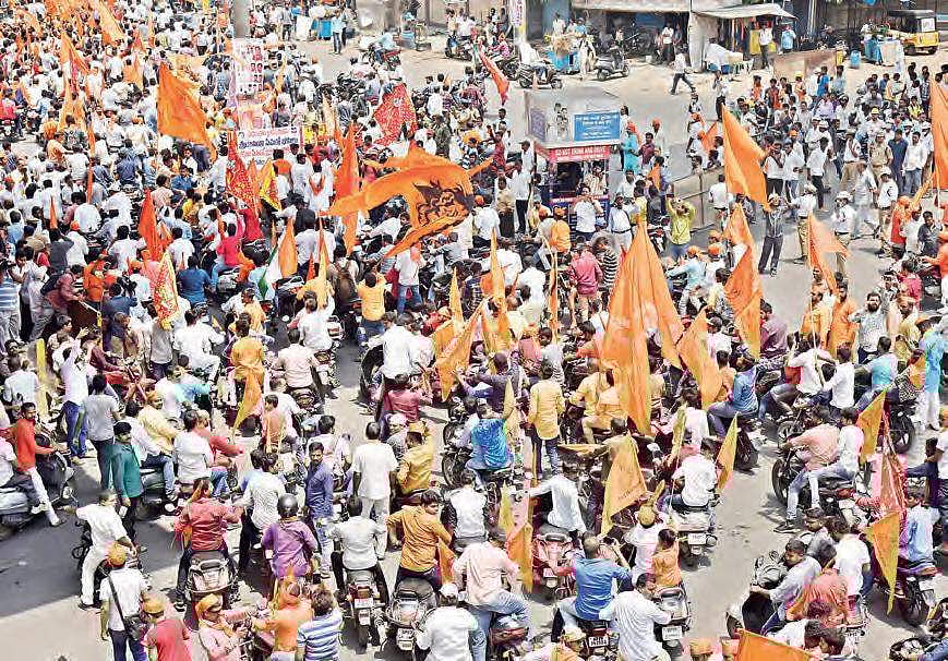 Hanuman Jayanti procession throws Hyderabad traffic out of gear
