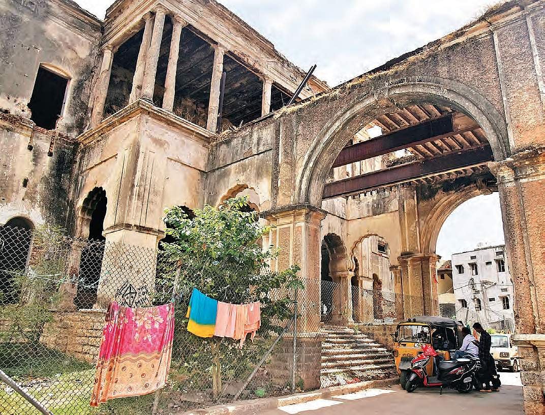 The 116-year-old Mahbub Mansion in a state of neglect