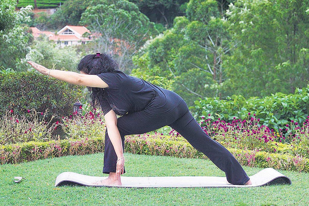 Compound Stretch Examples This compound stretch helps in digestion
