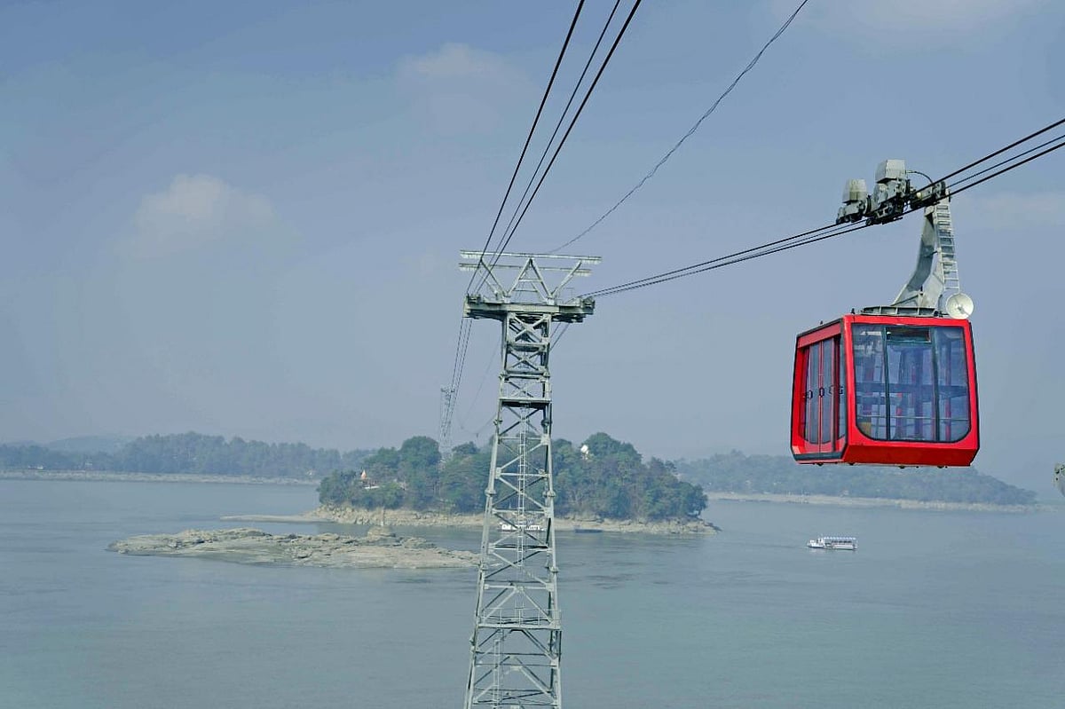India’s longest river ropeway inaugurated over Brahmaputra in Guwahati