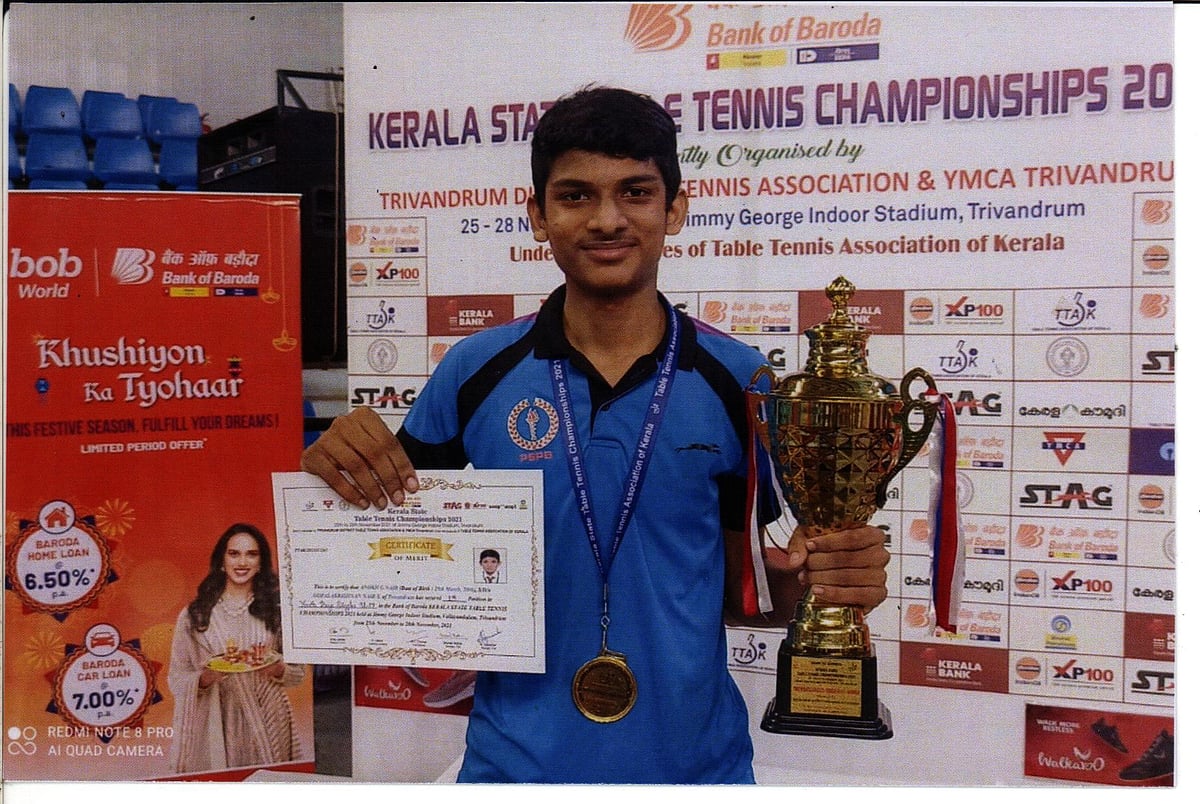 Kerala TT champ sets sights on winning Olympic gold
