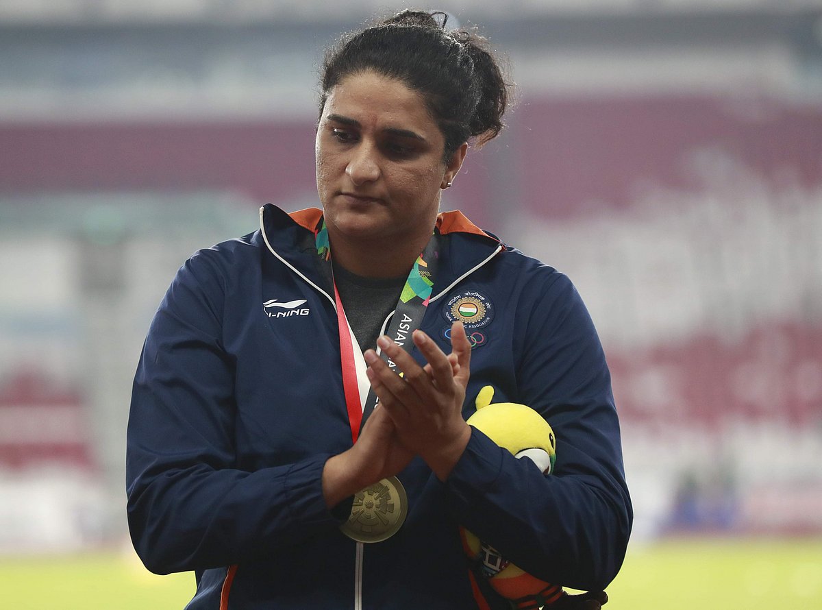 India's 37yearold discus thrower Seema Punia qualifies for Tokyo Olympics