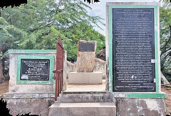 Poolithevar, Kattabomman in TN birth place of India' first war of ...