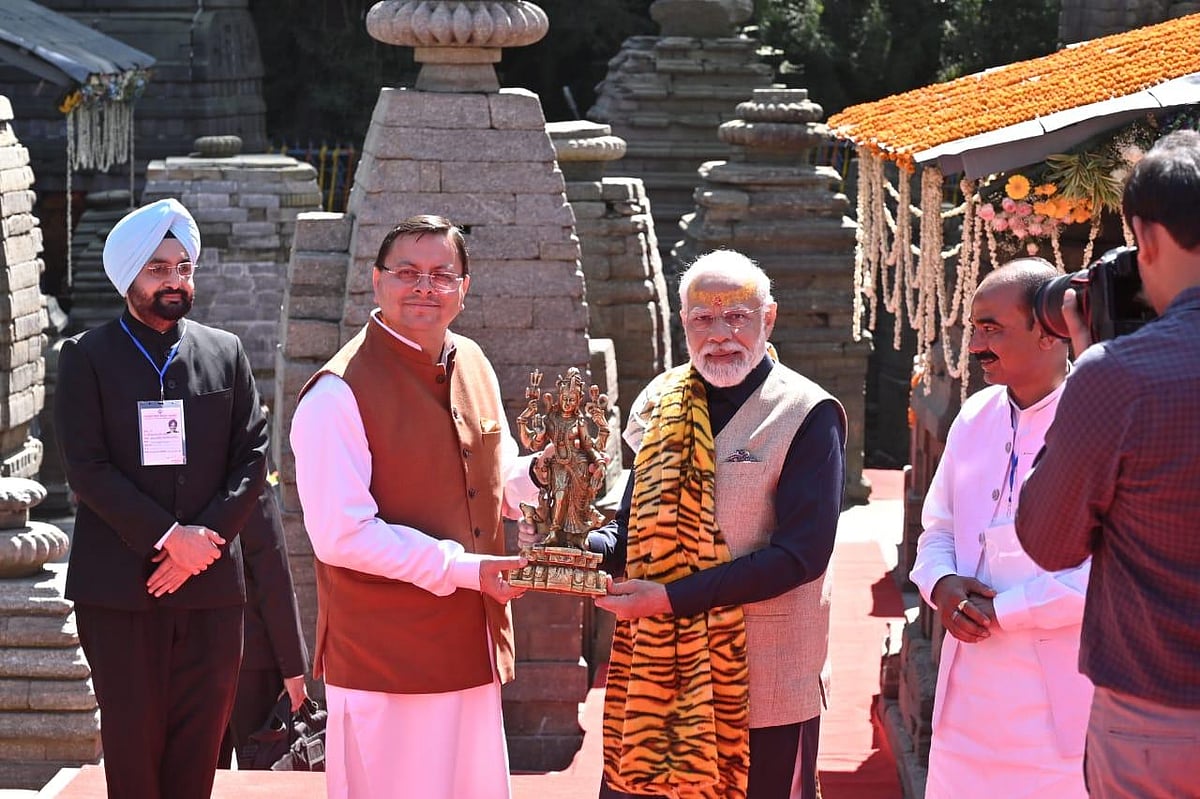 PM Modi meets people of Gunji village in Uttarakhand