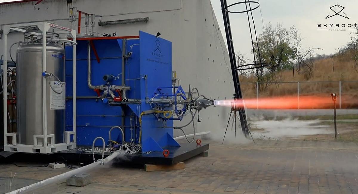 Skyroot successfully testfires cryogenic engine