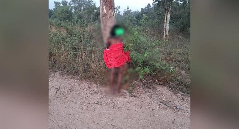 26-year-old Dalit woman thrashed, tied half-naked to tree over 'illicit
