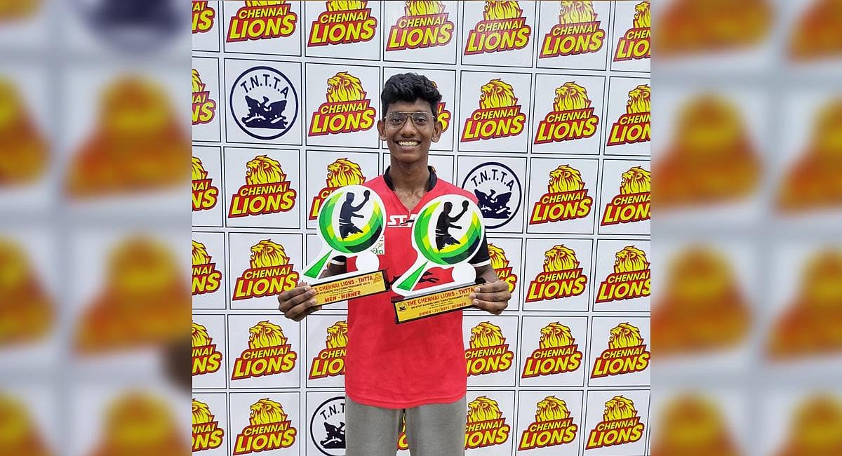 Two wins in table tennis for teenager