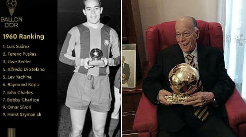 Former Spanish Ballon d'Or winner Luis Suarez dies at 88