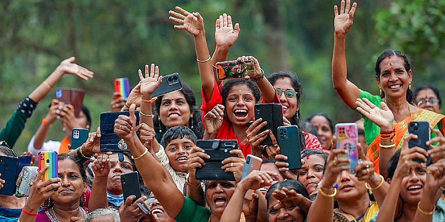 Roadshow draws large crowd; BJP workers elated at PM's Thrissur rally