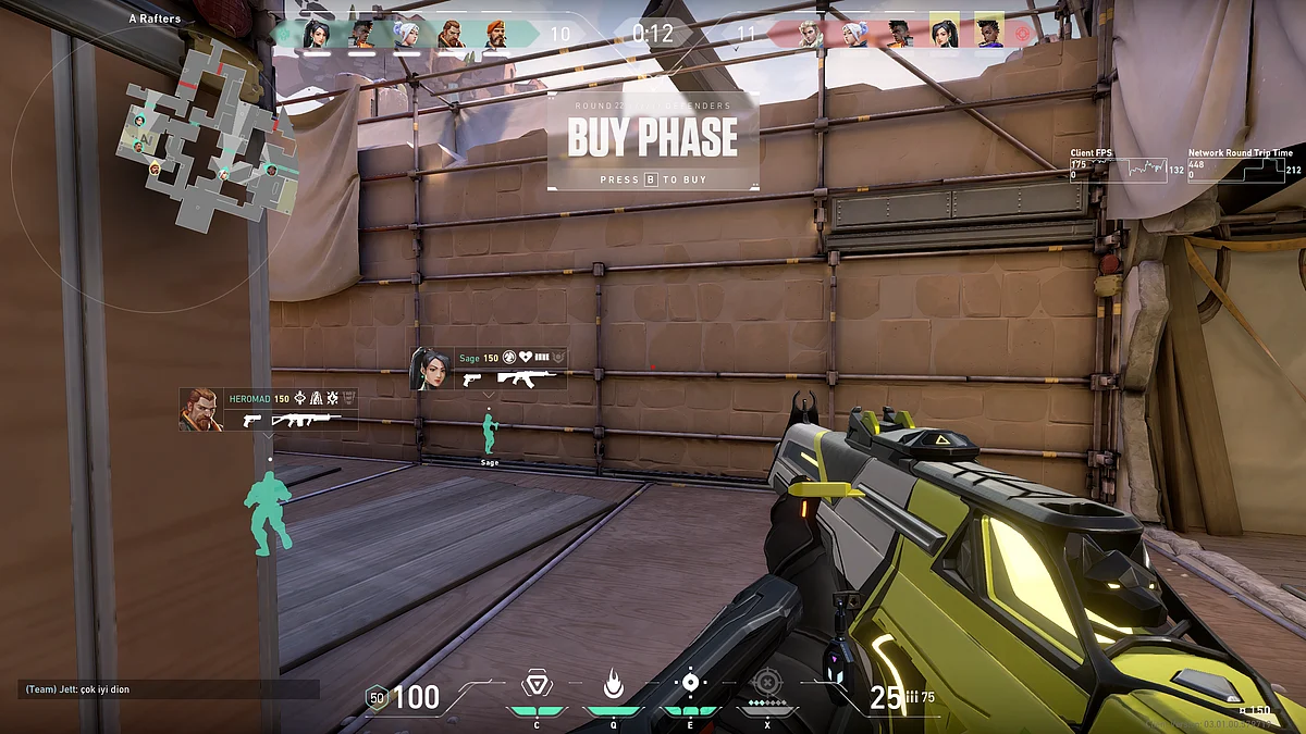 Memory Chip gunbuddy remains closed on agents other than Brimstone.