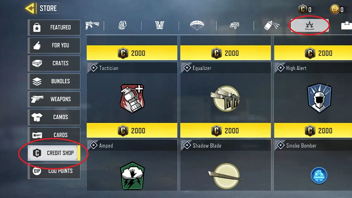 Navigate to the 'Store' and 'Credit Shop' tab on the left. Then tap on the explosion icon on the top and scroll down till you find the Equalizer. 