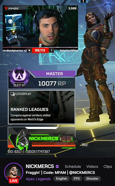 NICKMERCS Apex Legends