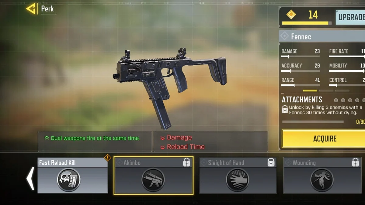 Akimbo is a perk players can equip on the Fennec and .50 GS handgun. 