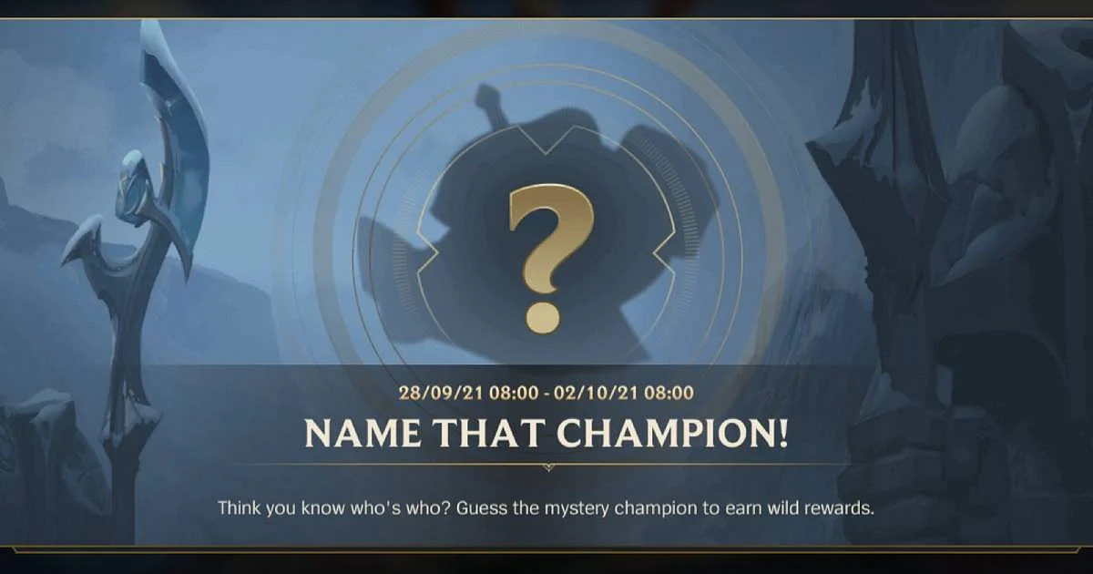<div class="paragraphs"><p>Wild Rift: Name That Champion Event is Now Live</p></div>
