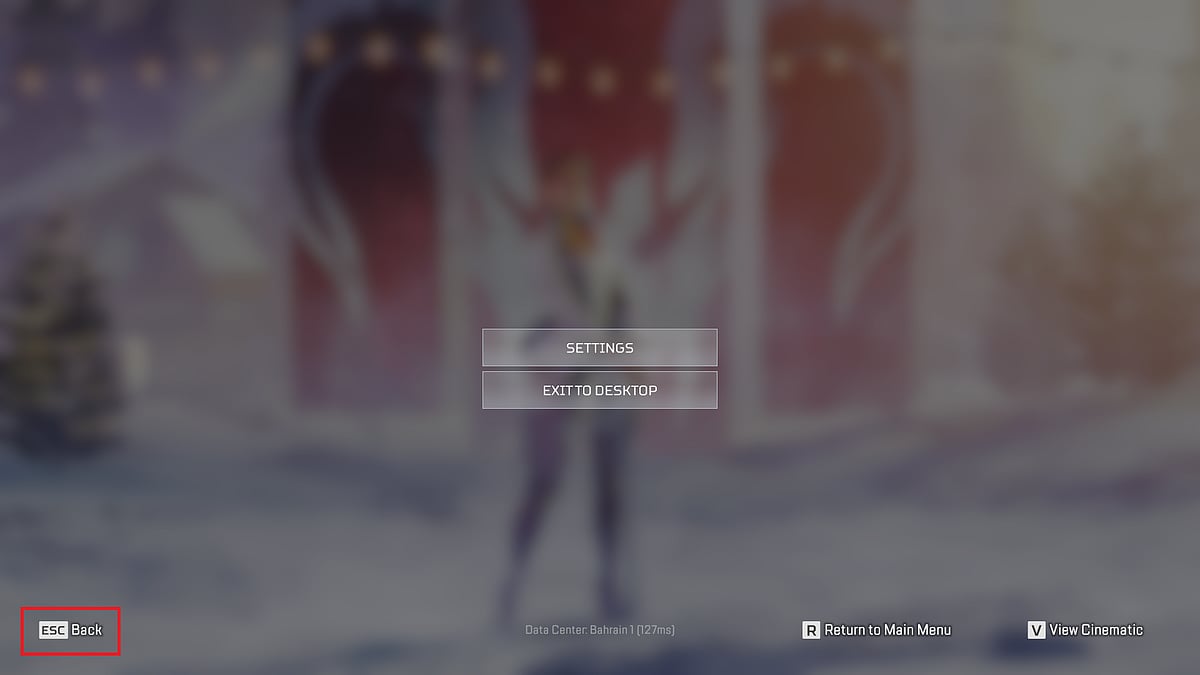 Hit the Escape key to go back to the lobby.