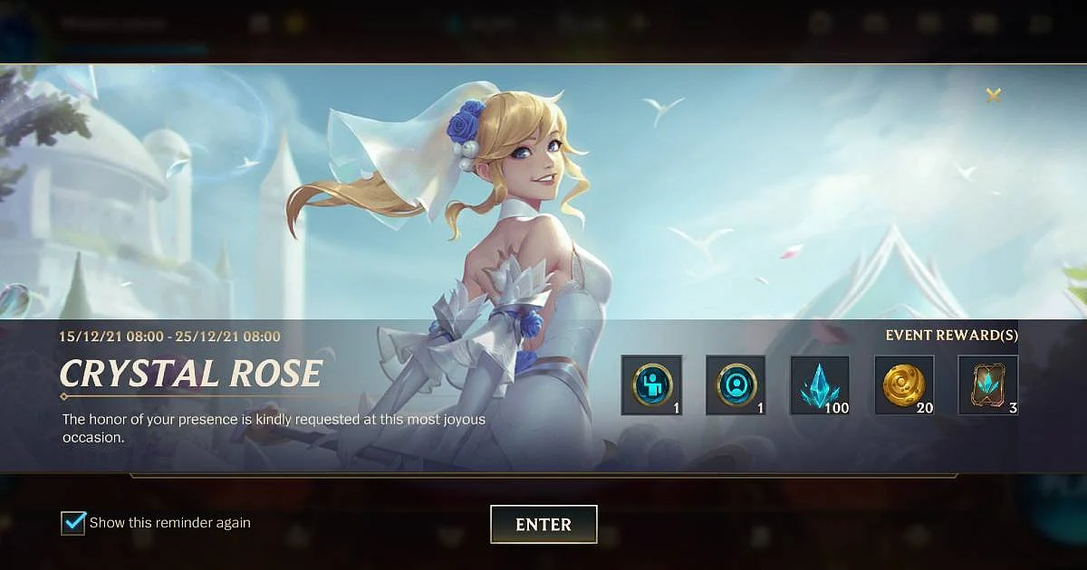<div class="paragraphs"><p>Wild Rift Crystal Rose Event: Missions and Rewards</p></div>
