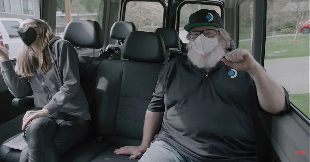 <div class="paragraphs"><p>Valve's Gabe and Kaci went hand-delivering Steam Decks</p></div>
