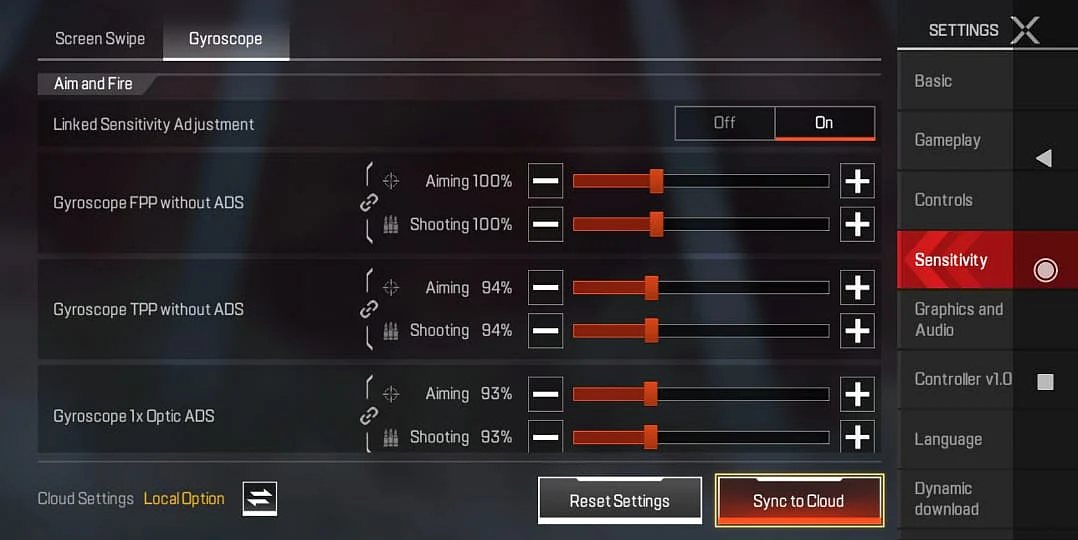 Here are some base Gyroscope settings which you can modify according to your preference. 