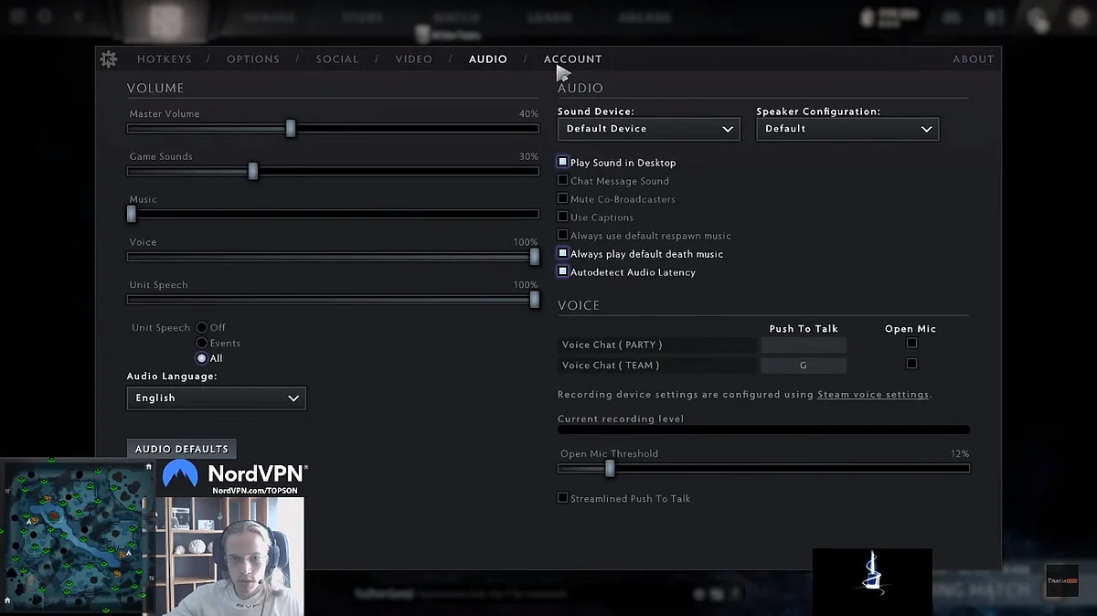 Topson's Audio Settings