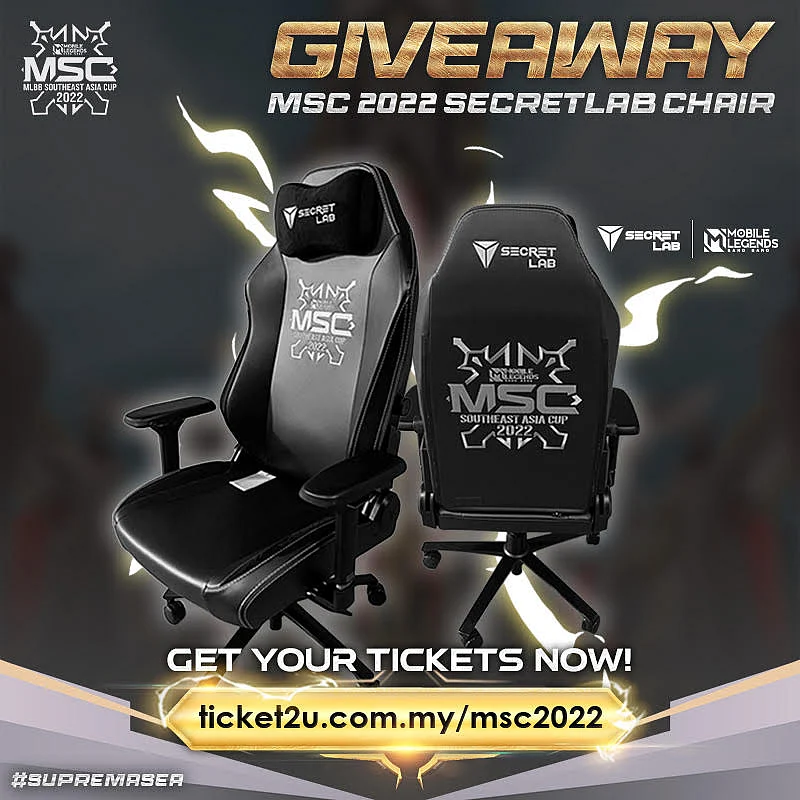 MSC 2022 Secretlab Gaming Chair Giveaway Preview