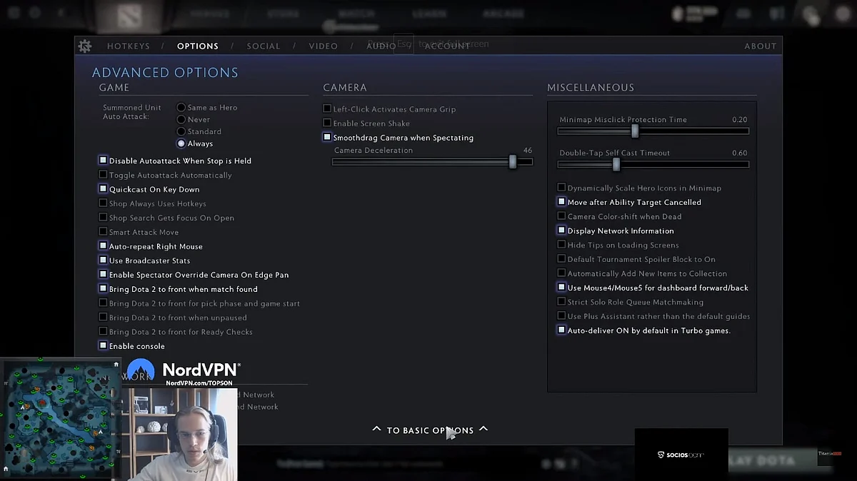 Topson's Advanced Options tab