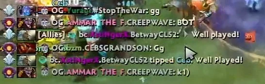 OG ATF calls K1 a "Bot"