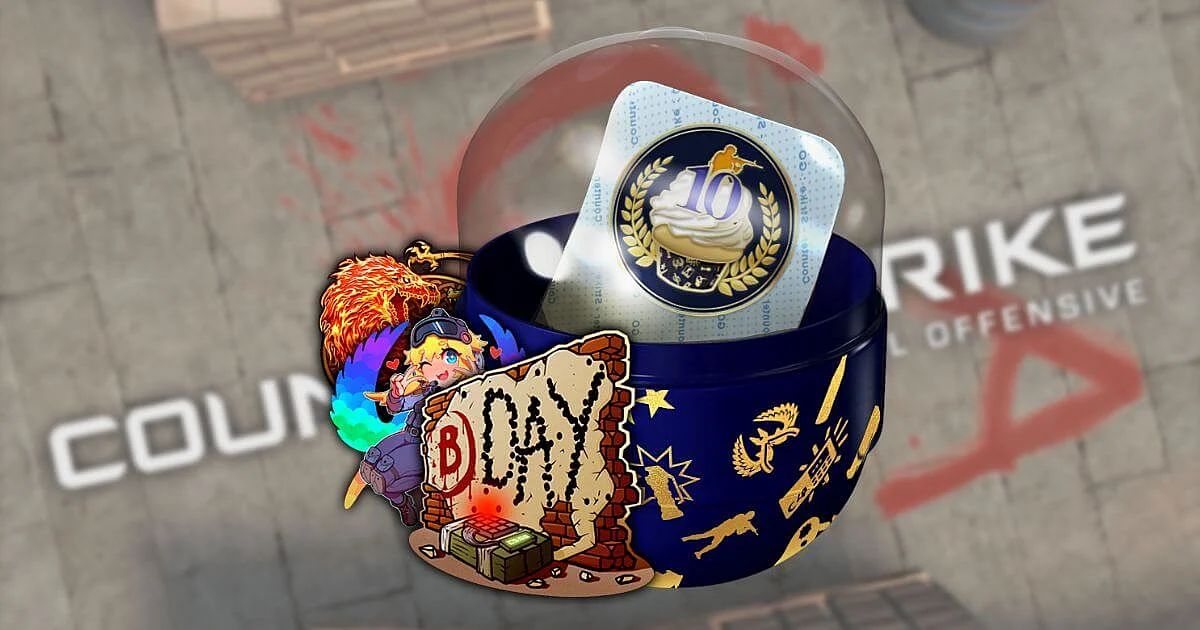 <div class="paragraphs"><p>10 Year Birthday Sticker Capsule Released By CS:GO </p></div>