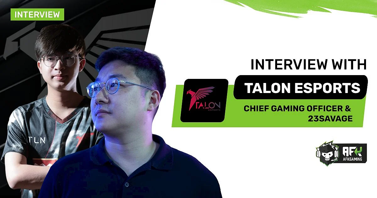 <div class="paragraphs"><p>Talon Esports' Chief Gaming Officer and 23savage</p></div>