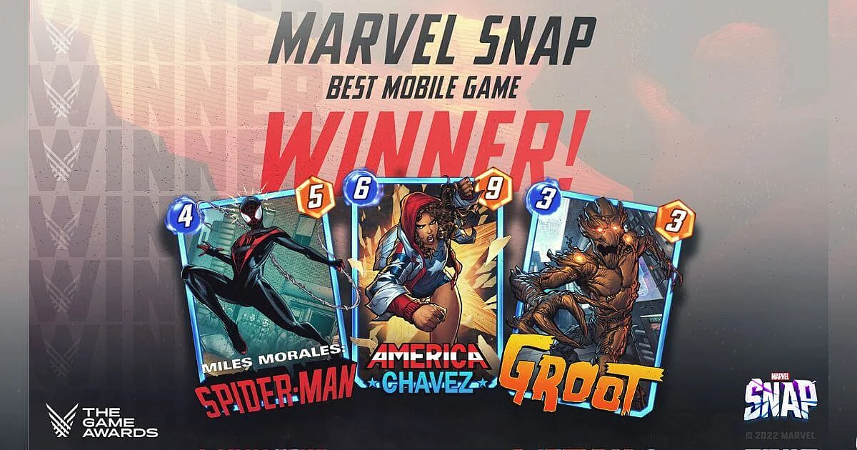 <div class="paragraphs"><p>The Game Awards 2022: Marvel Snap Wins Best Mobile Game</p></div>