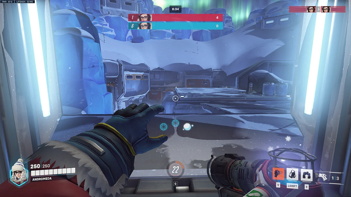 Mei can catch snowballs in Overwatch 2 Winter Wonderland with her melee move.