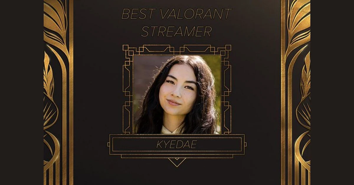 <div class="paragraphs"><p>Valorant content creator Kyedae "Kyedae" Shymko received the ‘Best Valorant Streamer’ award at QTCinderella’s award show.</p></div>