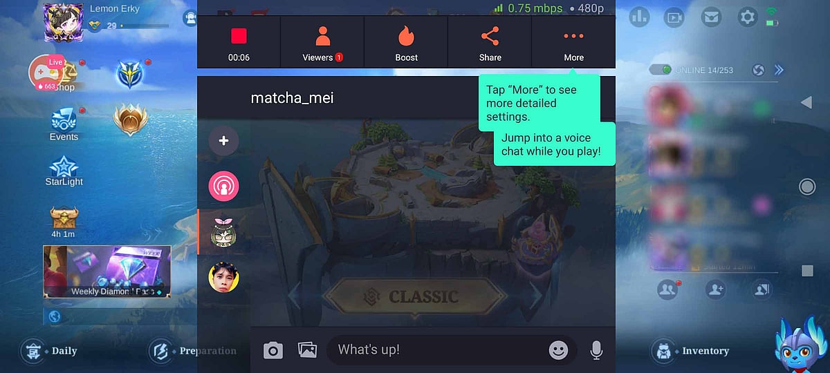 How to stop Mobile Legends stream on Omlet Arcade.