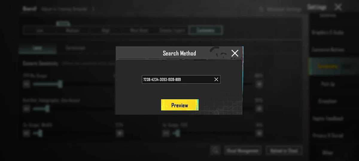 Paste your selected code and press Preview.
