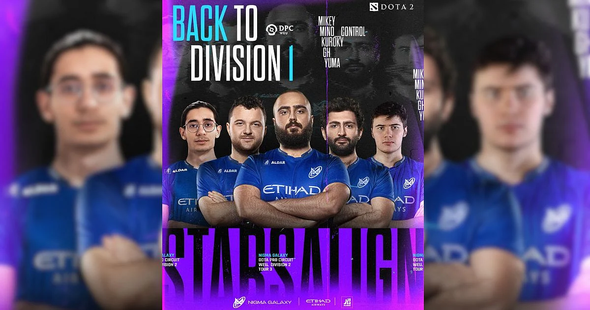 <div class="paragraphs"><p>Nigma Galaxy has been promoted to DPC WEU Division I</p></div>