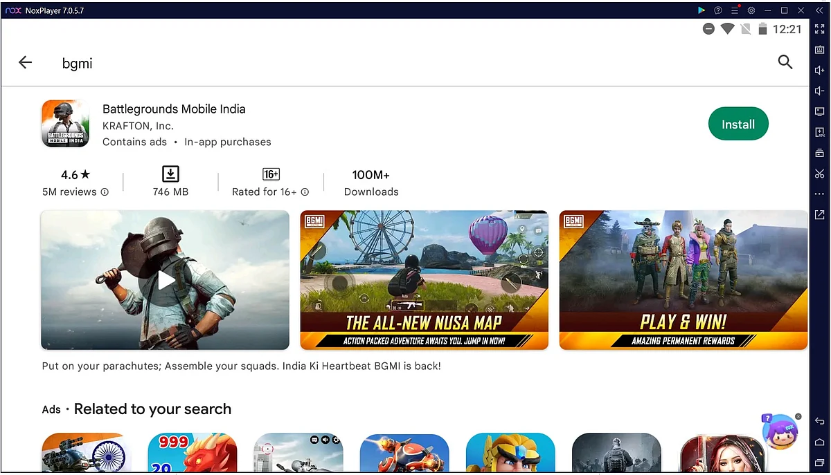 How to download BGMI via Nox