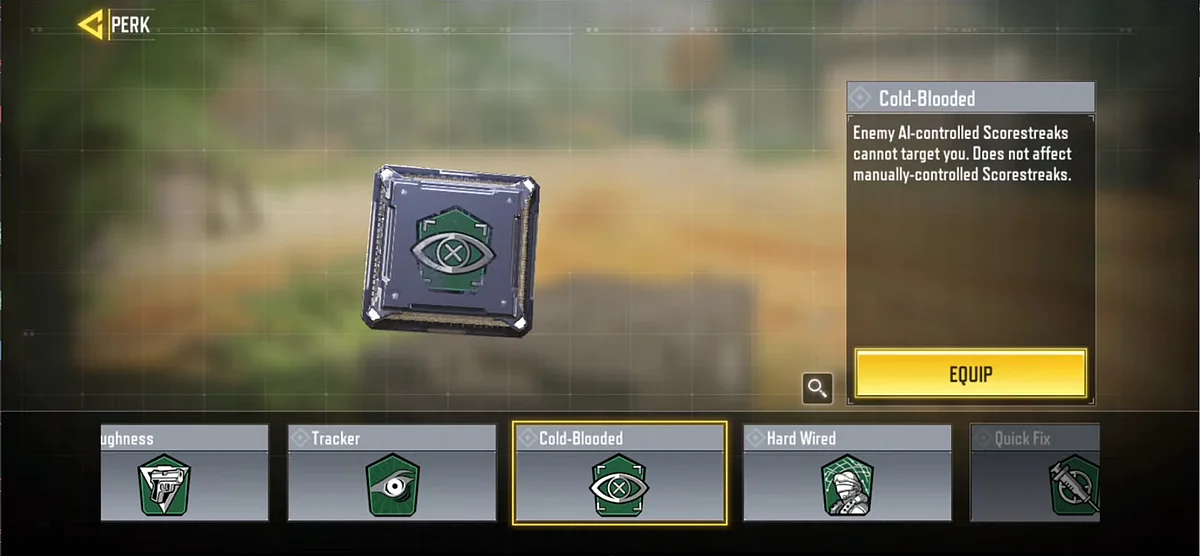What is the Cold-Blooded perk in CODM?