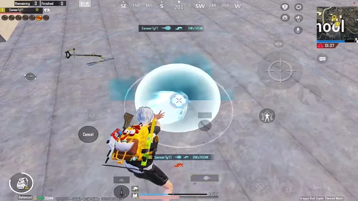 Wall Penetration with Kamehameha