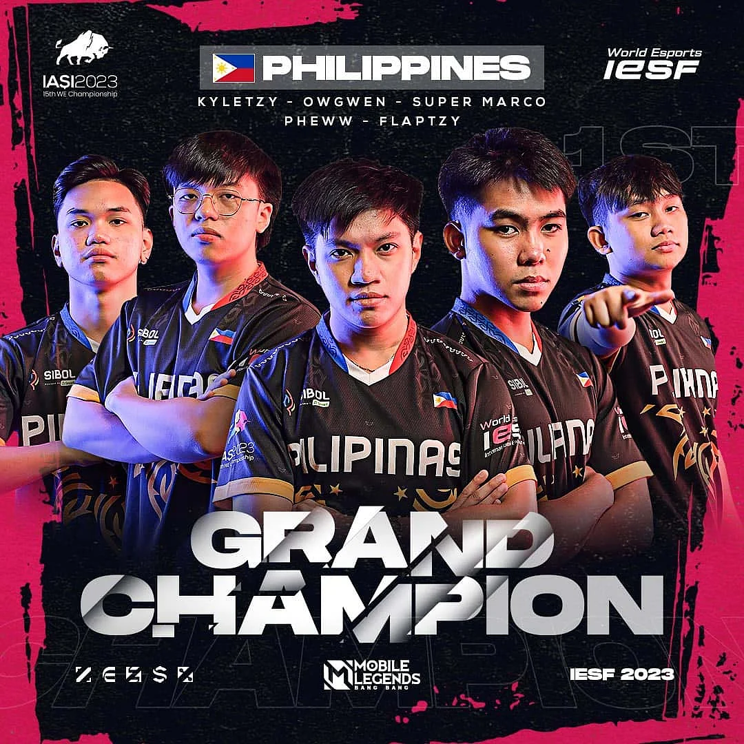 Team SIBOL crowned as world champions with an undefeated record in the MLBB IESF 2023 event