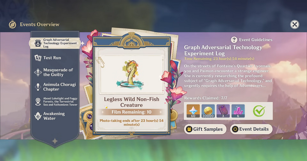 <div class="paragraphs"><p>Genshin Impact Event Day 6: Locations of Legless Wild Non-Fish Creature</p></div>